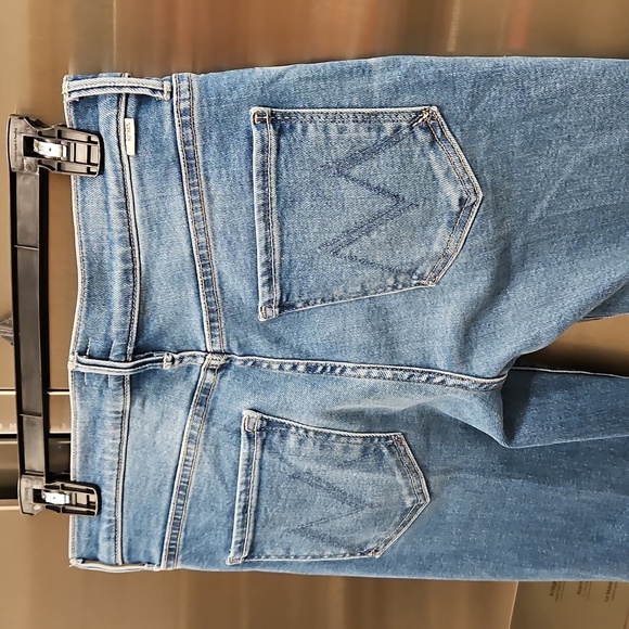 💕MOTHER💕 The Insider Crop Step Fray Jeans ~ Out Of The Blue 29 NWOT - Picture 15 of 16